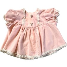 Sears Vintage Pink Lace Accent Dress for your Newborn