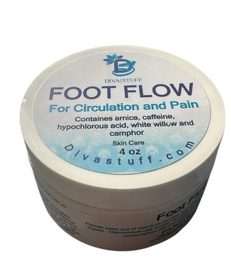 Diva Stuff Foot Flow For Circulation and Comfort With Hypochlorous Acid, White W