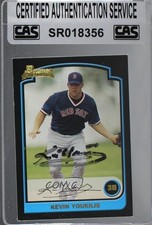 CAS Certified 2003 Bowman Kevin Youkilis #327 Sealed Auto 3c7