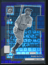 2022 Panini Donruss Optic Babe Ruth Blue Pandora /99 #194 Yankees HOF B61