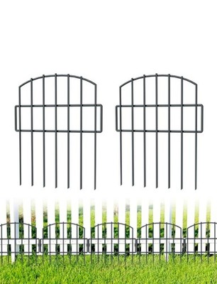 25 Pack Animal Barrier Fence, 27 Ft(L) X 17 in(H) No Dig Garden Decorative Fence