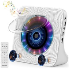 CD Player Portable Desktop CD Players for Home,Bluetooth CD Player with Speak...
