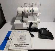 Sewing With Nancy EZLock Serger Machine SWN10 W/ Foot Pedal Tested