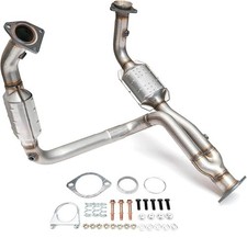 High Flow Front Catalytic Converter Kit Direct-Fit Chevy Silverado GMC Sierra