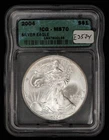 2004 1 oz Silver American Eagle - ICG MS 70 - SKU-E3574