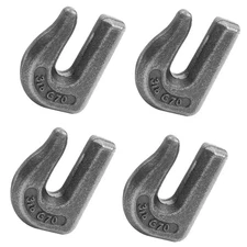 4PK Heavy Duty Weld On 3/8" Grab Chain Hooks G7 for Trailer or Bucket