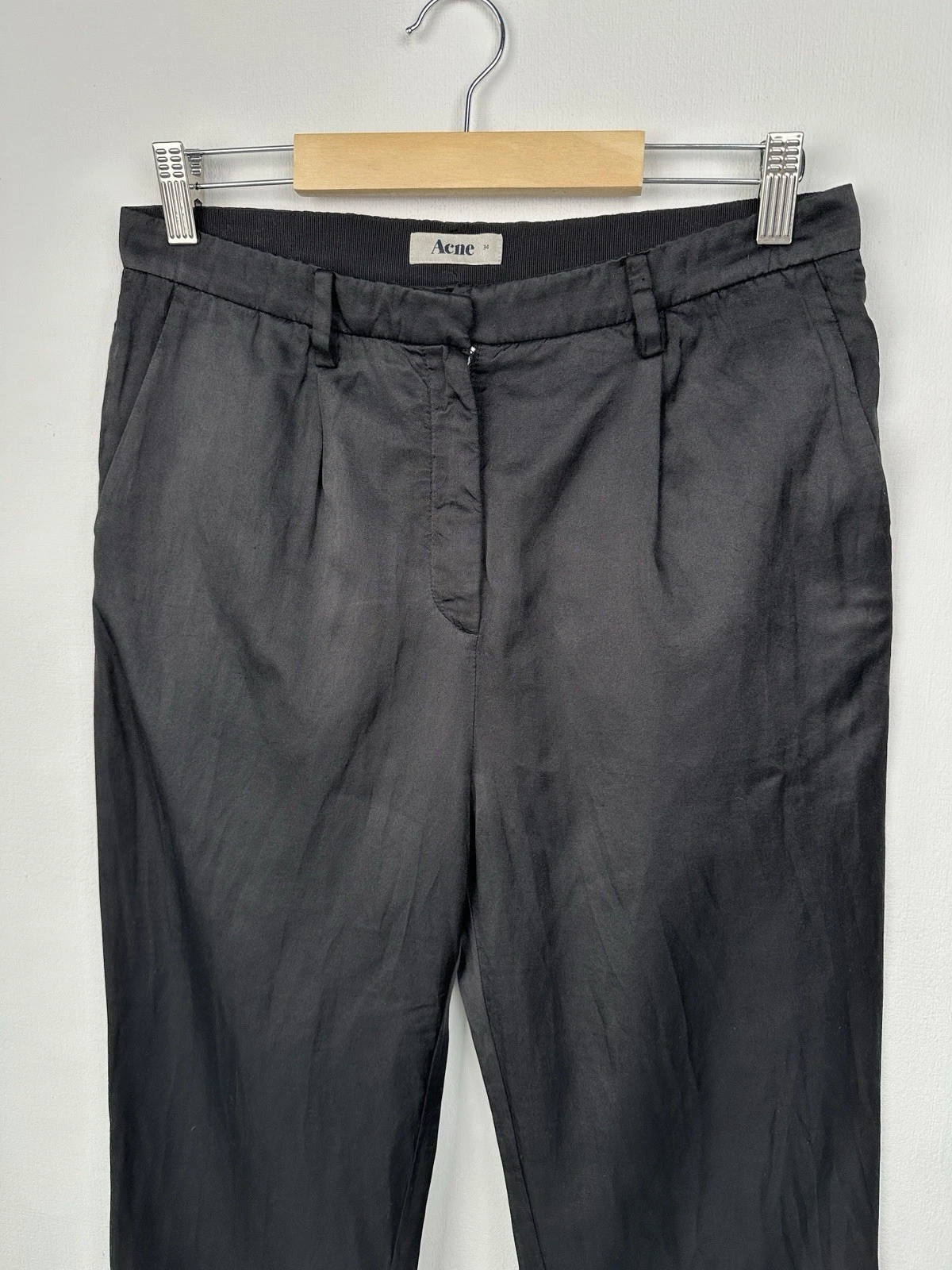 Pantaloni pantaloni pieghettati ACNE STUDIOS PLay cotone seta SS 11