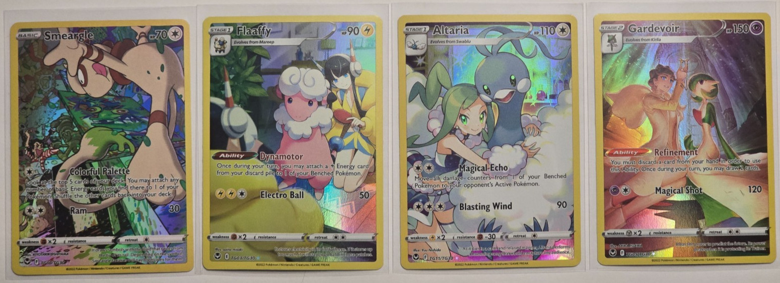 Pokemon, Sword & Shield, Silver Tempest  TGs, 4 card lot. NM. See Description!