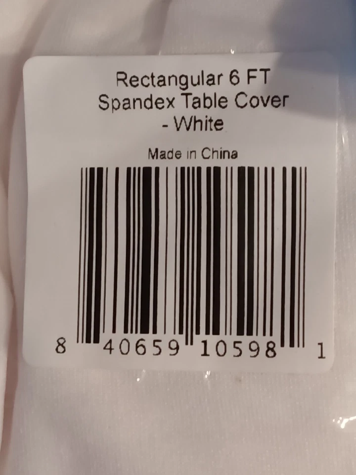 Rectangular 6ft. Spandex Table Cover & Polyester 20" x 20" Napkins - Image 2 of 4