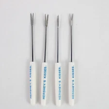 Set of 4 Hershey's Kisses Fondue Forks - Perfect for Chocolate Lovers!