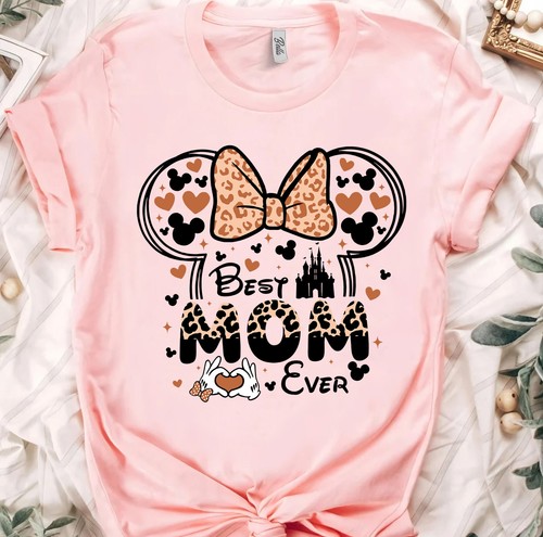 Best Mom Ever Shirt, Disney Minnie Mama Shirt Unisex Adult Shirt Kid Tee 592058 - Picture 2 of 8