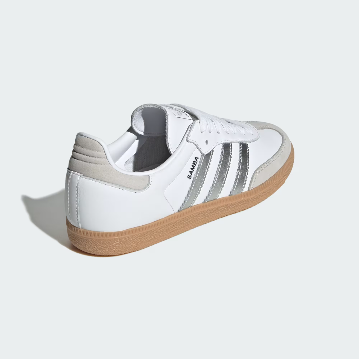 JI2725 adidas Originals Samba OG Cloud White Silver Metallic Grey