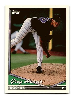 Greg Harris 1994 Topps #18 Colorado Rockies Mint to Gem
