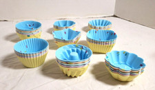 Silicone Baking Cup Mold 40pcs Muffin Cupcake Cookie Chocolate Molds Non-Stick