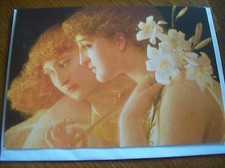 Angel & Lily Blank Greeting Card - Pagan/Wicca