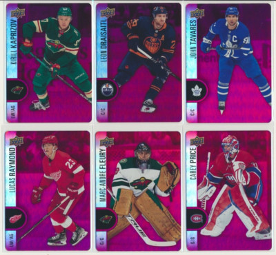 2022-23 UD Tim Hortons Red Die Cut DC-41 Lucas Raymond Detroit Red Wings