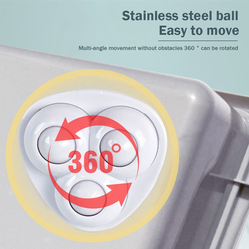 AU 4pcs Mini Caster Wheels No Noise Self Adhesive for Bins Storage Box