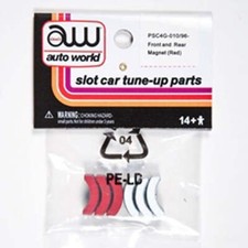 Auto World 4Gear Chassis Tuneup Parts Front/Rear Magnet 6pc Ho Slot Car