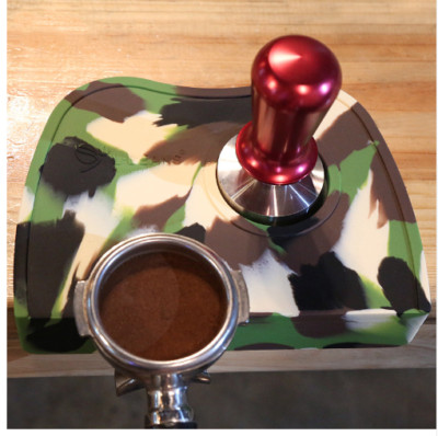 Barista Coffee Tamper Mat Rubber Silicone Corner Bench Top Cafe Accessory