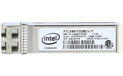 INTEL - FTLX8571D3BCV-IT - INTEL E10GSFPSR DUAL RATE 10GBASE-SR SFP+