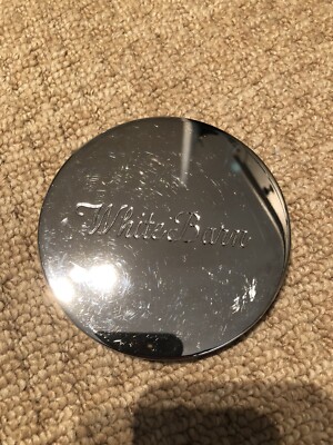BATH & BODY WORKS WHITE BARN 3-DOCHT-KERZENDECKEL SILBER