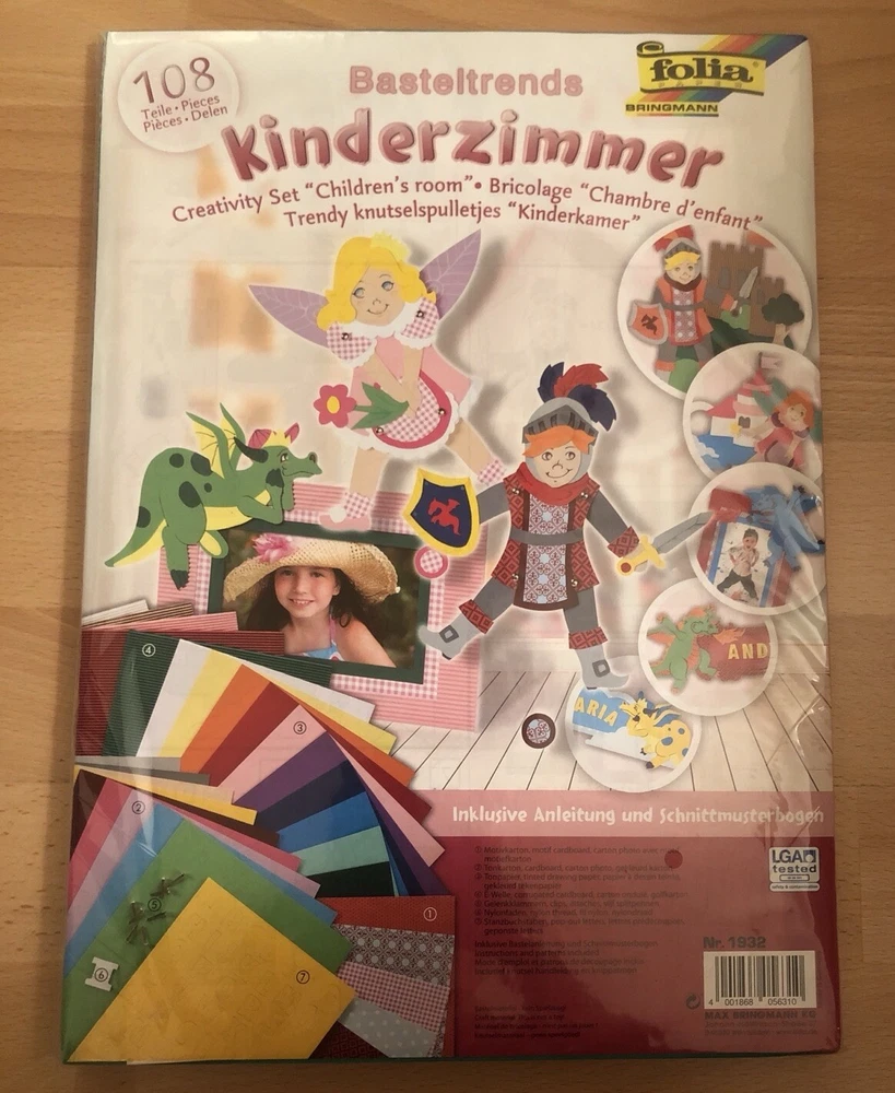 Basteltrends Kinderzimmer, Folia paper, 108 Teile, Neu