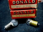 Vintage bicycle 2 Lamp bulbs 6 volt 2,7W + 0,5W Raleigh Schwinn etc.NOS