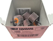 Standard Abrasives 1-1/2" x 1" x 1/4" Mounted Flap Wheels 120 Grit A/O 10 Pack