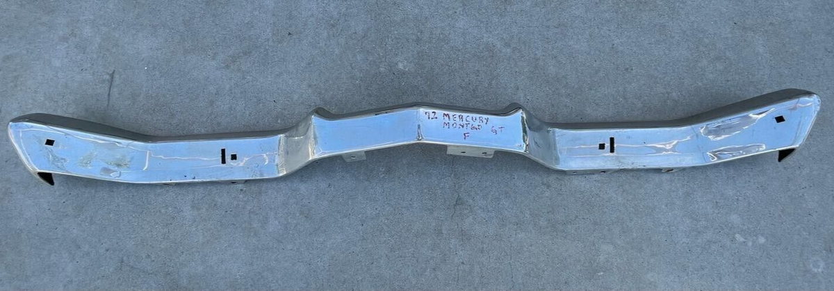 XS MERCURY MONTEGO MX NEW TRIPLE PLATED CHROME FRONT BUMPER 1972