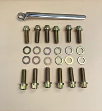 SBC INTAKE BOLTS 12PT GRADE 8 WITH WRENCH ALUMINUM OR STOCK INTAKE 350 383 NEW