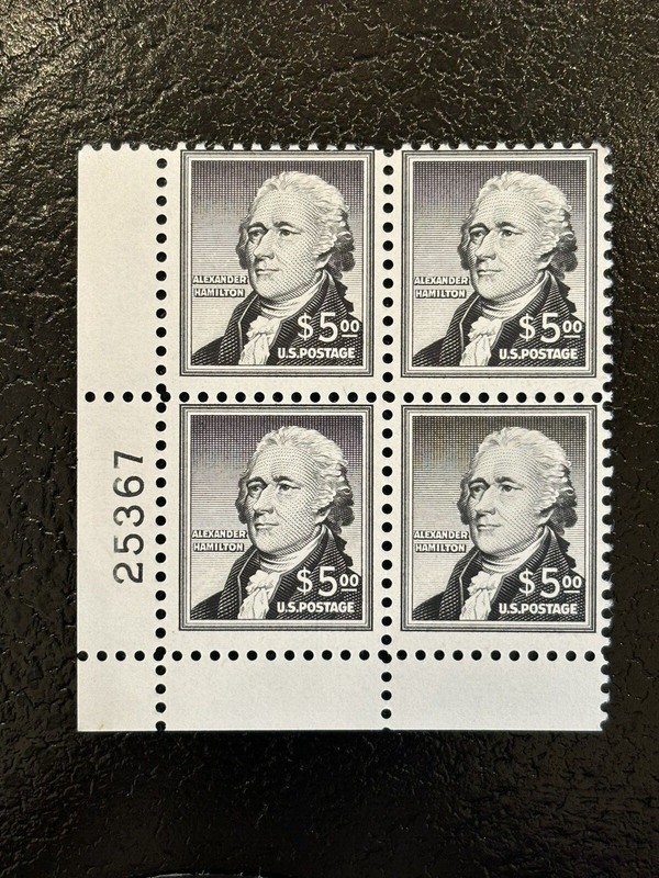 4 US STAMPS SCOTT # 1053 MNH PLATE BLOCK 1956 SEE IMAGES! LARGE CV