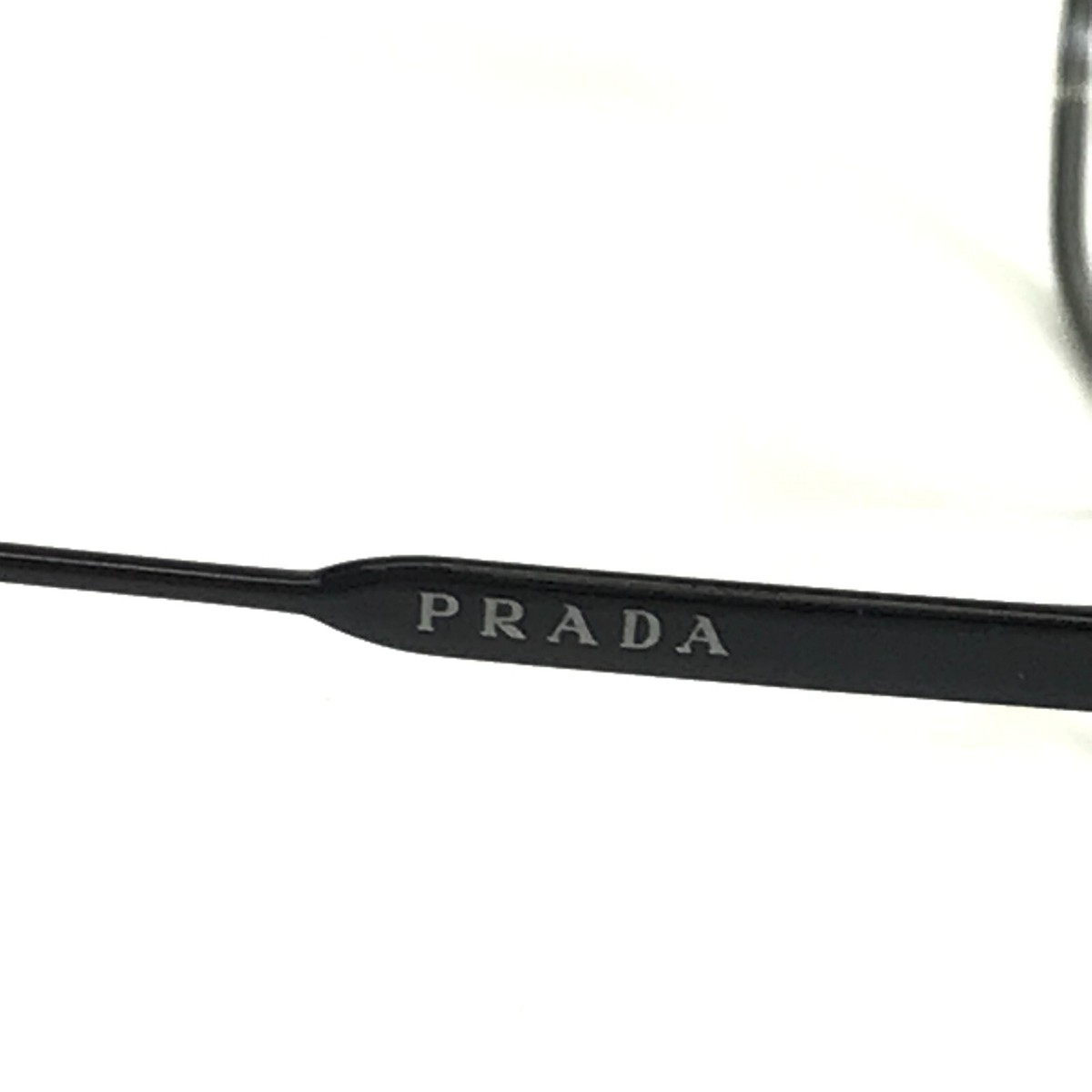 Prada Eyeglasses Frames VPR52W 1AB-1O1 Black Hexagon Round