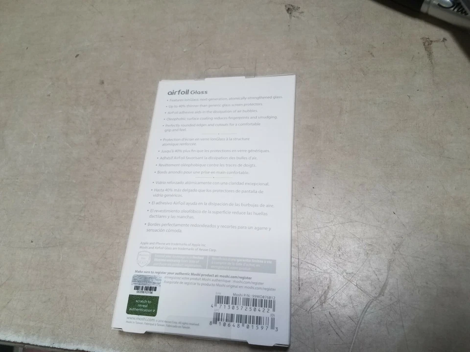 MOSHI Airfoil Glass para iPhone 8/7/6 6s Plus - Funda Electrónica Transparente Foto 4 de 4