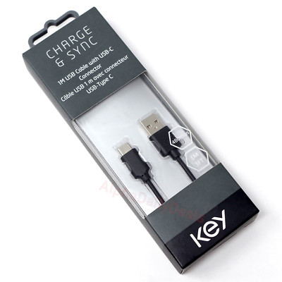 KEY USB-A to USB-C Type C Charging Sync Data Cable 3ft Samsung Google Motorola