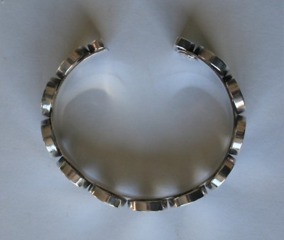 Bracelet Breloques Poggi Métal Argenté - Occasion Très Bon état - Bijou Fantaisie