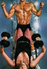 "Let's Work It Out" 80s Paper Moon Graphics published illustration - Joann Daley