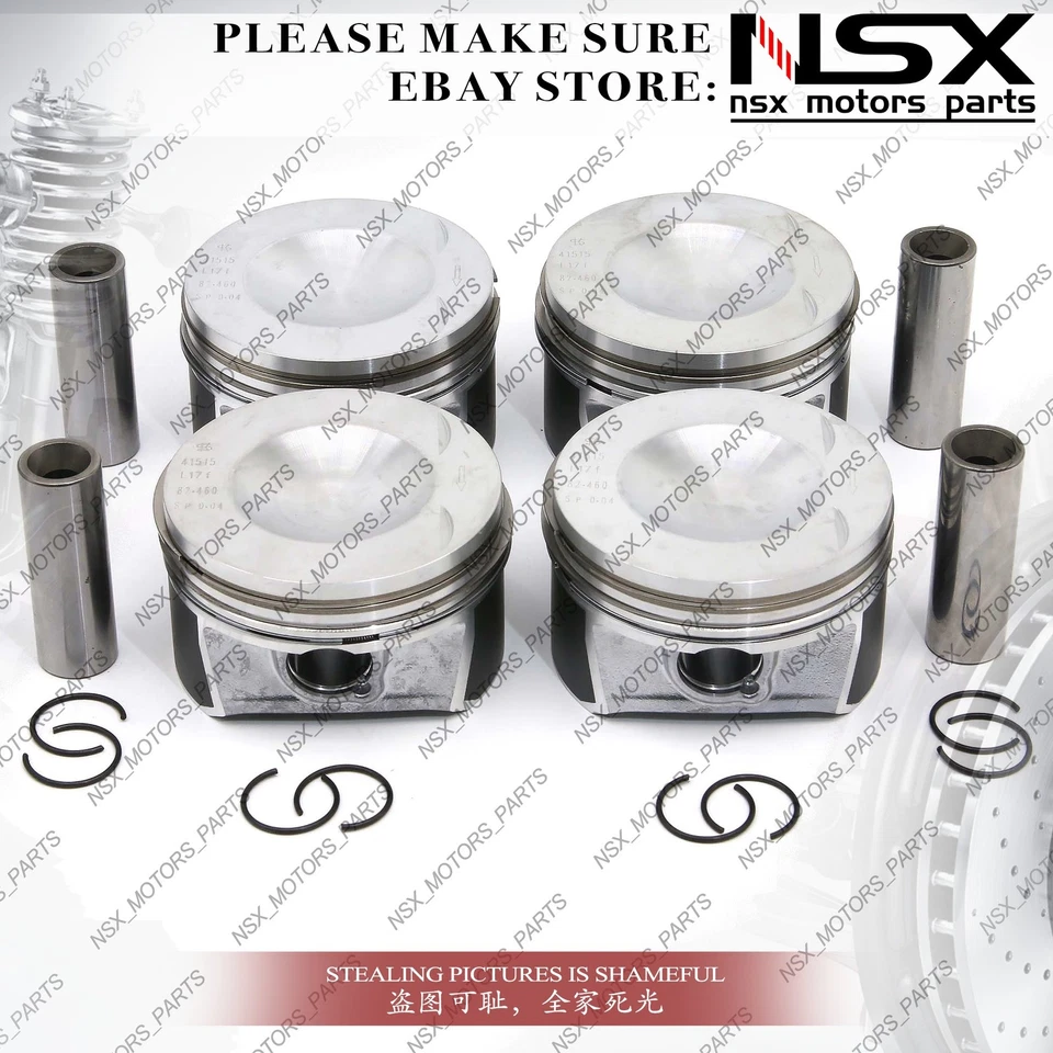 Engine Rebuild Overhaul Kit Pistons Seals for Audi A3 A4 VW 2.0T BWA BPY EA113 Foto 3 de 4