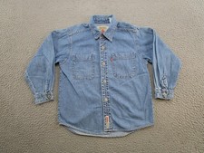 Vintage Levi s Red Tab Boys Youth Size 7 Denim Shirt Retro Western Casual Y2K