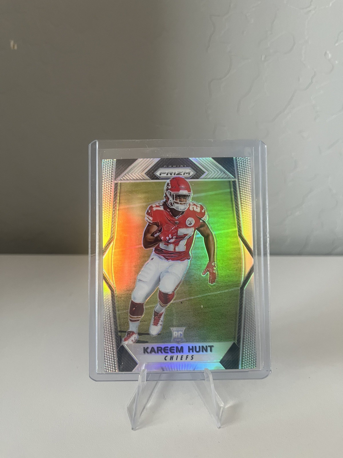 Kareem Hunt (RC) Silver Rookie 2017 Prizm #253 Kansas City Chiefs