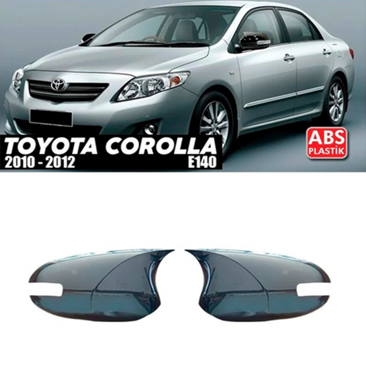 Coques De Rétroviseurs Extérieurs Pour Toyota Corolla 2019-2022 - Noir Brillant Ou Aspect Carbone - Protection Et Style - 3