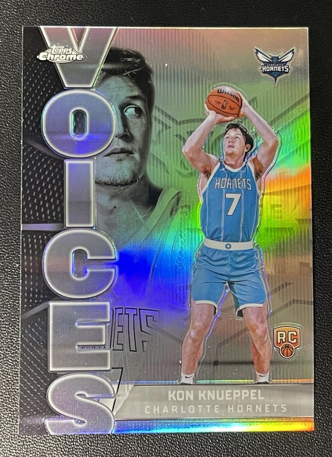 2025-26 Topps Chrome Kon Knueppel Voices RC Rookie Refractor