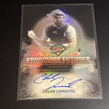 2025 Panini Prospect Edition Caleb Lomavita FRANCHISE FUTURES ON CARD AUTO (H1)