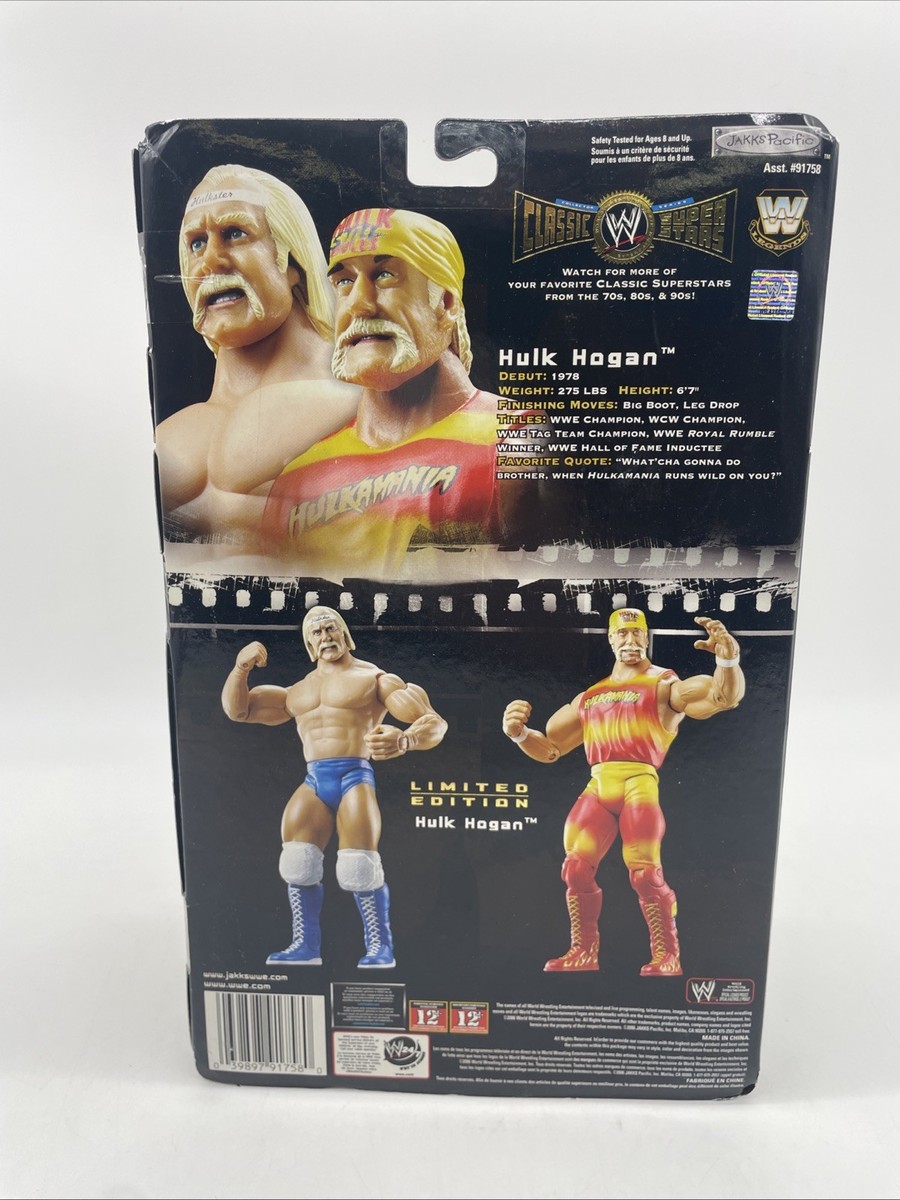 WWE Classic Superstars HULK HOGAN Jakks Figure Limited Edition