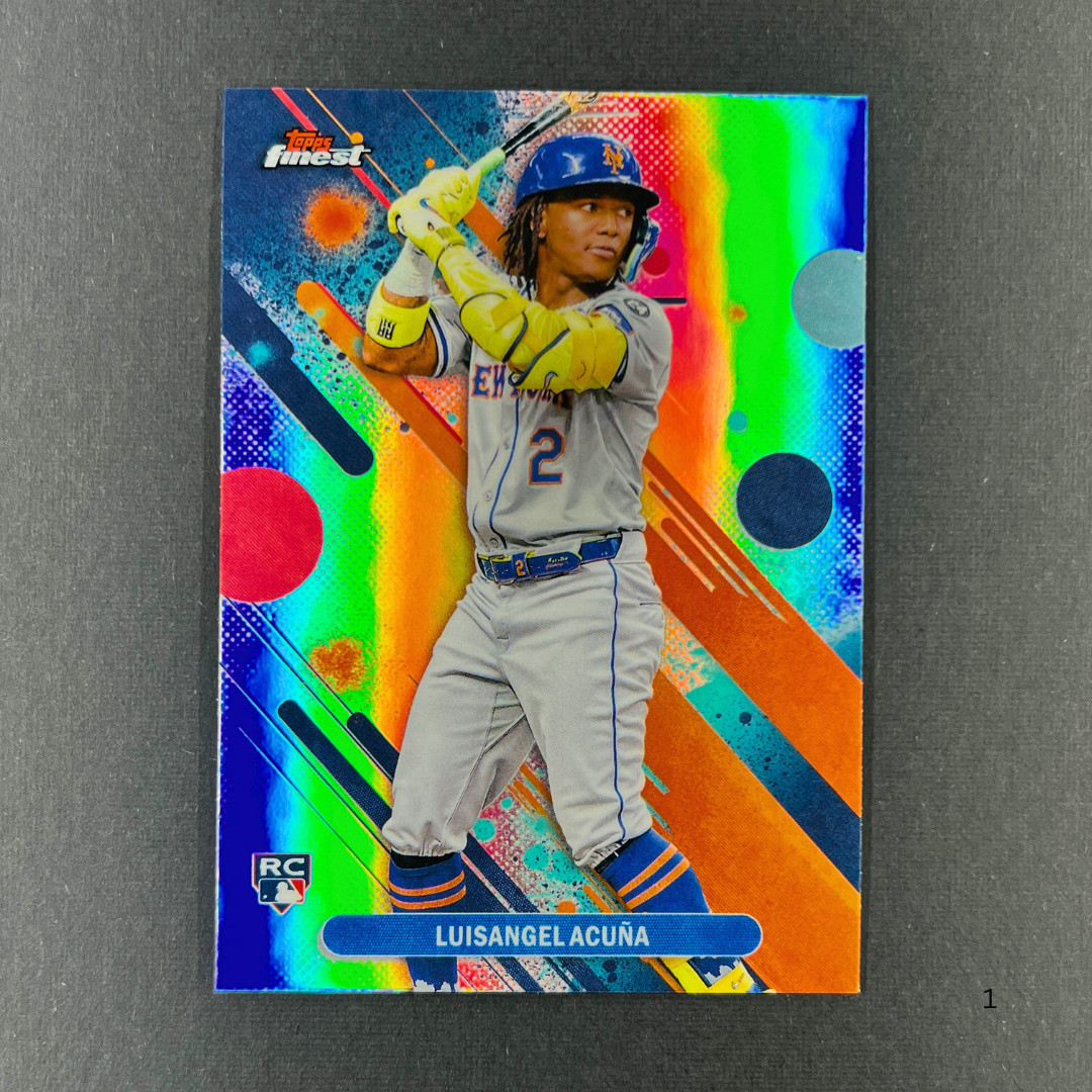 2025 Topps Finest - Common Luisangel Acuna #52 (RC) Refractor - New York Mets