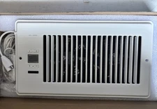 Quiet Register Booster Fan Heating/Cooling 6 x 12 inch with Remote White