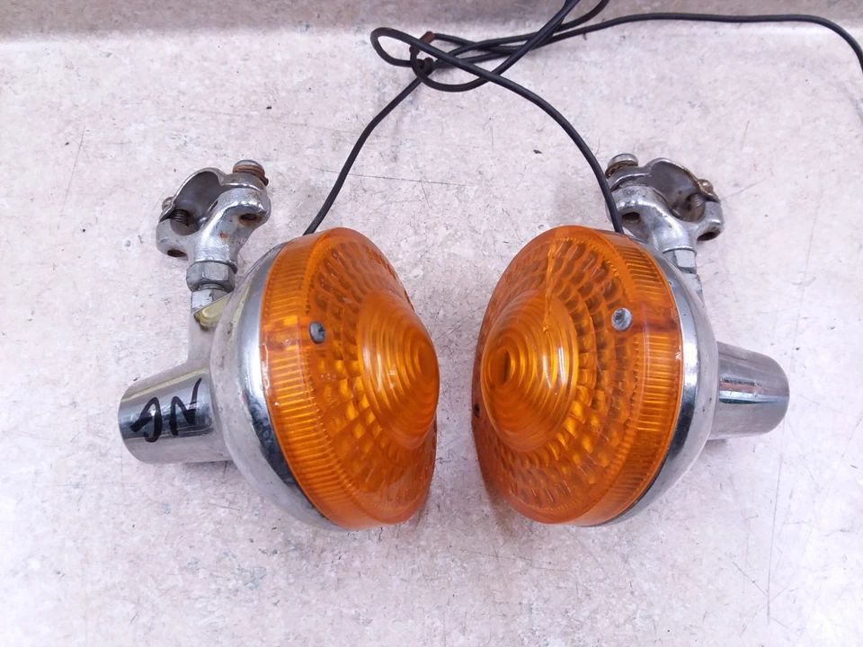 Par de intermitentes Kawasaki 100 Trail Boss G4TR 1970-74 vintage #7 ANX-B239 Foto 4 de 4