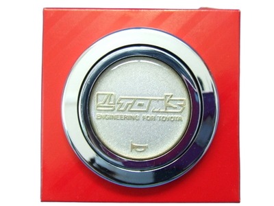 TOM'S Horn Button NOS JDM Toyota Chrome Silver AE86 GX71 Celica