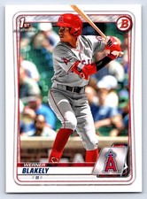 Werner Blakely 2020 1st Bowman Draft #BD-128 Los Angeles Angels Baseball Card