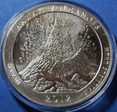 A 2012 Hawaii Volcanoes National Park 5 oz America the Beautiful Bullion Coin