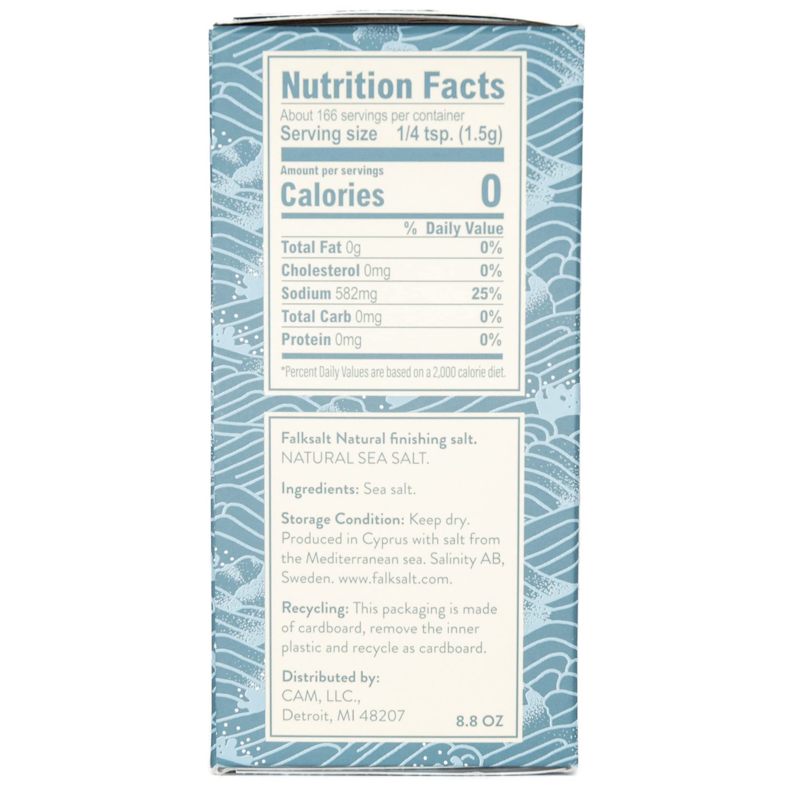 Organic Sea Salt Flakes, 8.8oz Box - Gourmet Flakes for Cooking & Baking